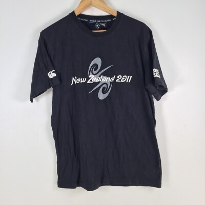 New zealand all blacks 2011 Canterbury mens t shirt size S black crew neck095303