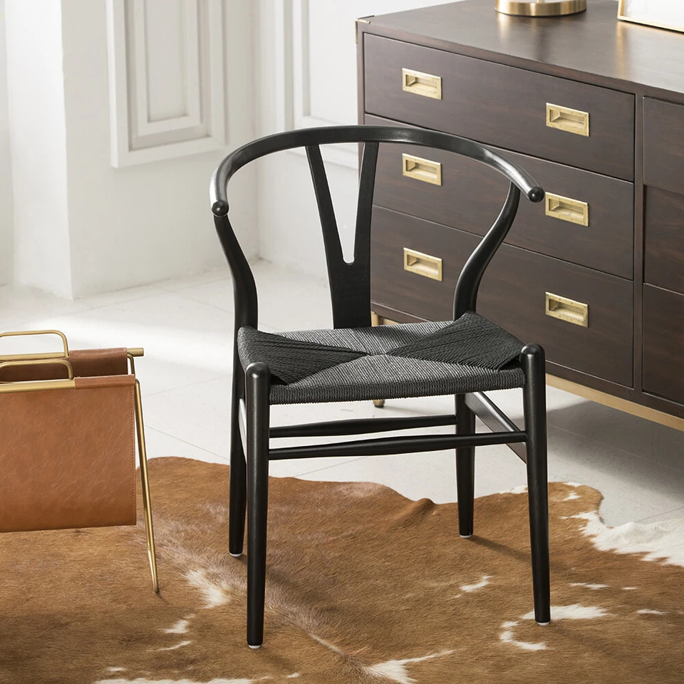 Silla Tomile Wishbone de nogal sillas de comedor sillas de comedor de madera maciza silla de oficina Foto 3 de 4