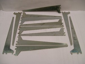 LOT OF 12 RHC Slot Track Retail Commercial 16" Inch Shelving Shelf Brackets