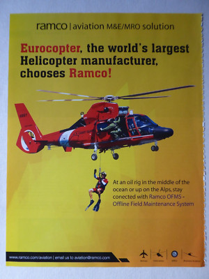 11/2013 PUB RAMCO OFMS EUROCOPTER HH-65 USCG US COAST GUARD NORTH BEND MH-650 AD