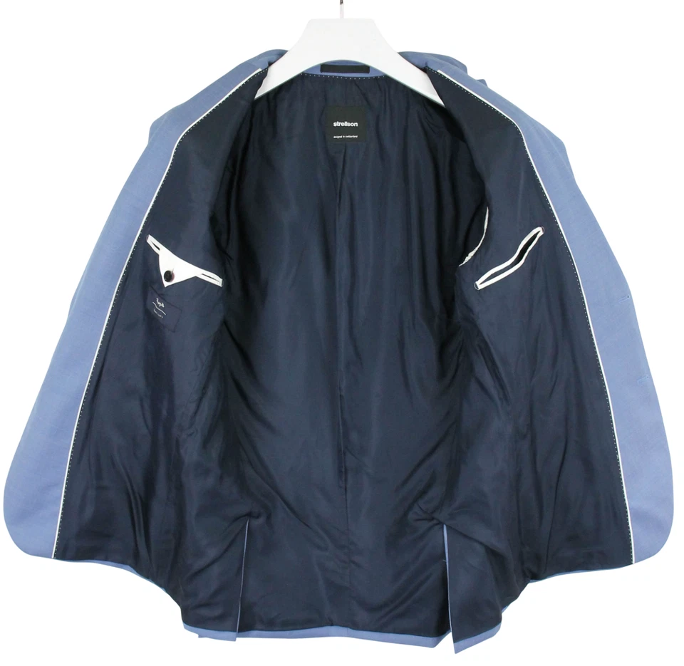 Strellson 11 Allen-Mercer Slim Fit Blazer Men (EU) 50 Wool Notch Lapel - Image 4 of 4