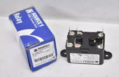 Source1 Relay Fan 24V Coil 50-60Hz SPDT S1-S90-370 Replacement For HVAC