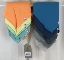 HonestBaby Multipack Adjustable Snaps Bandana Drool Bibs 100% Organic Cotton