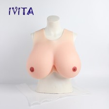 IVITA Silicone Breast Forms KK Artificial Huge Boobs Drag Queen TG Busr Enhancer