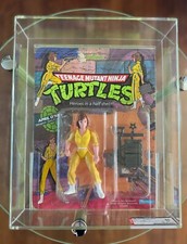 TMNT - 1988 Playmates - APRIL O'NEIL - Fan Club Flyer - No Stripes - AFA 80!