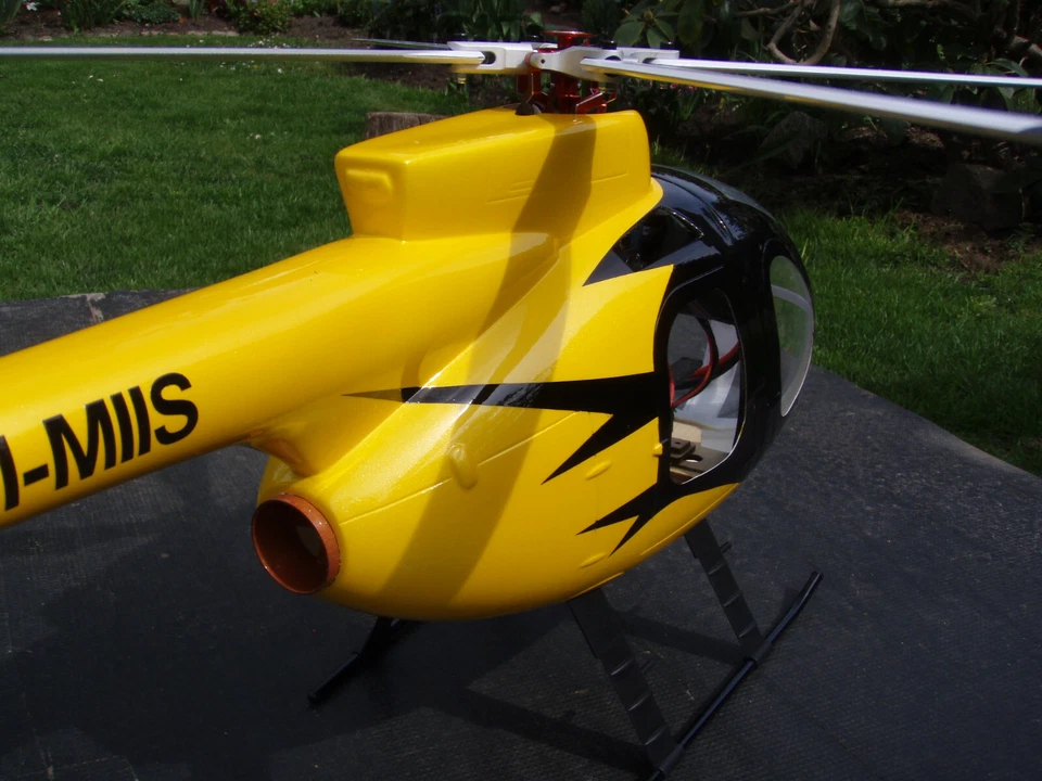 Hughes 500 / 450er Mechanik/4 Blattrotorkopf -Flugfertig- - Bild 4 von 4