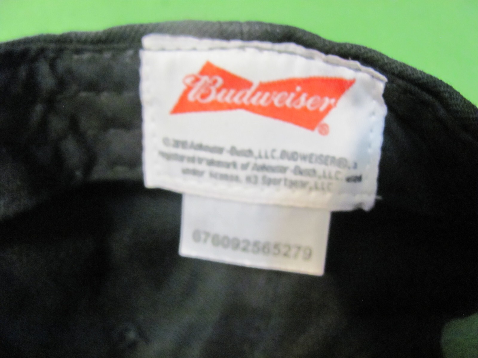 Budweiser Adjustable Snap Back Black Baseball Hat… - image 4