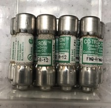 Bussmann CC-TRON FNQ-R-12 Time Delay Fuse 600v      LOT OF 9 
