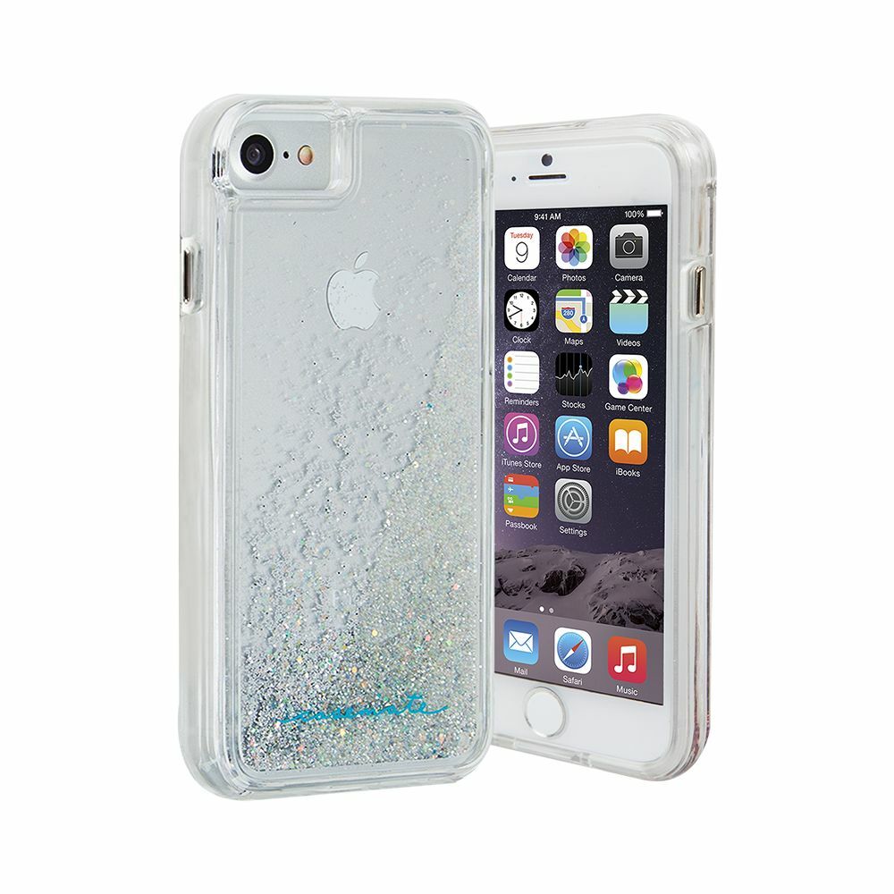 CASE-MATE iPhone 7/8 SE (2020) Clear Glittered Waterfall Rugged