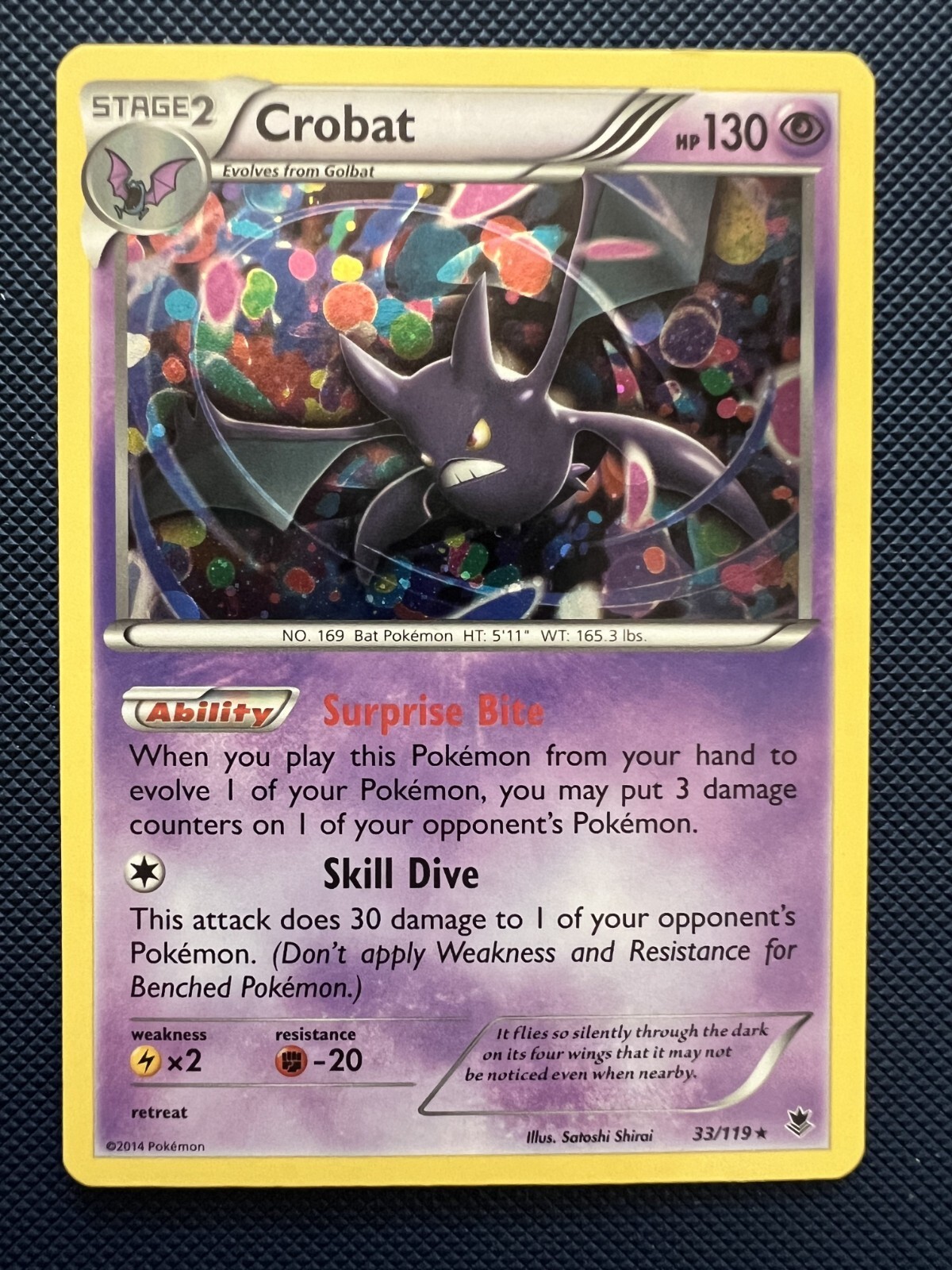 Crobat 33/119 Holo Rare Pokemon Card NM