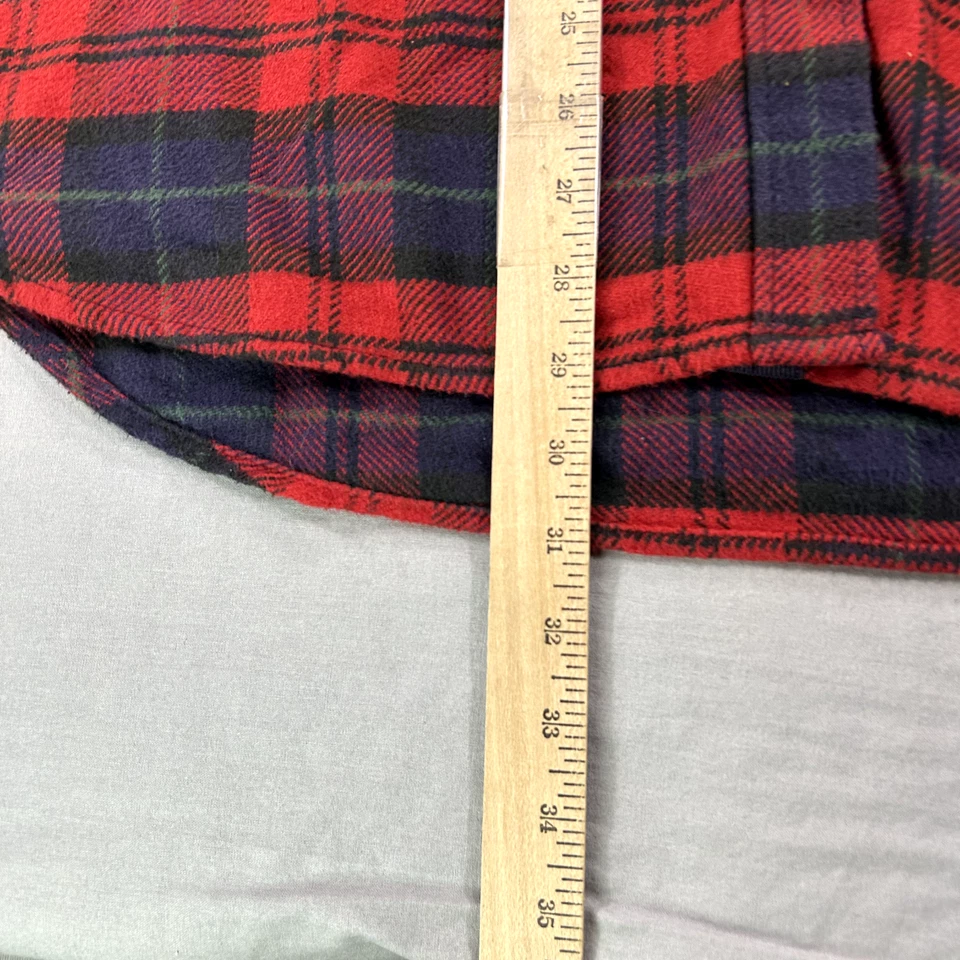 Рубашка женская American Eagle XL красная клетчатая фланелевая толстовка с капюшоном большого размера на пуговицах - Изображение 4 из 4