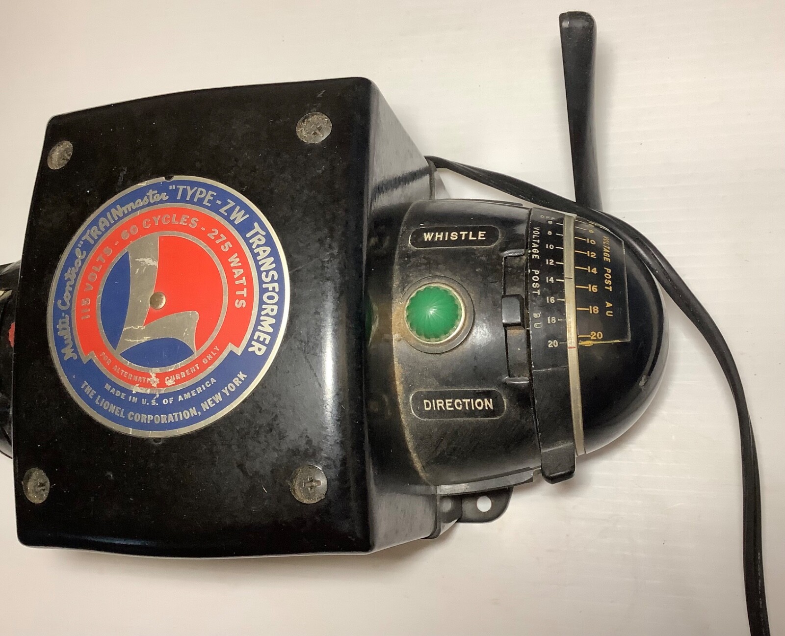 Lionel Trainmaster Type ZW Transformer 115 Volts 60 Cycle 275 Watt Tested eBay