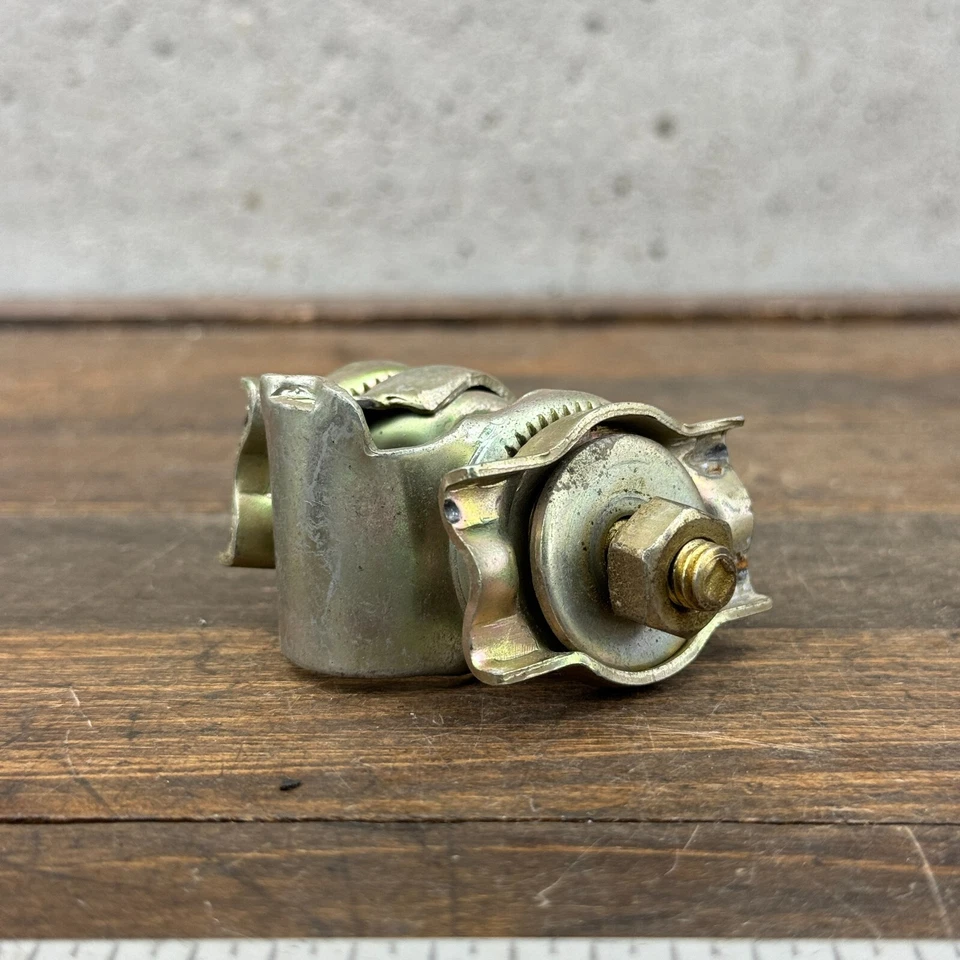 Braçadeira de assento vintage 4 trilhos ouro serve sela de couro Klunker bicicleta cruzadora - Imagem 2 de 4