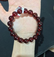 12mm Natural Garnet Bead Bracelet Reiki Crystal Quartz Healing Decorate 1pc