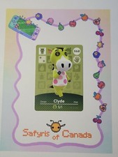 Clyde #068 Animal Crossing Amiibo Card Aut...