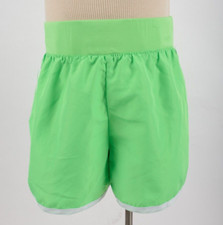 Justice Kid Girls Neon Green Athletic Running Shorts Sz 14 Elastic Waist