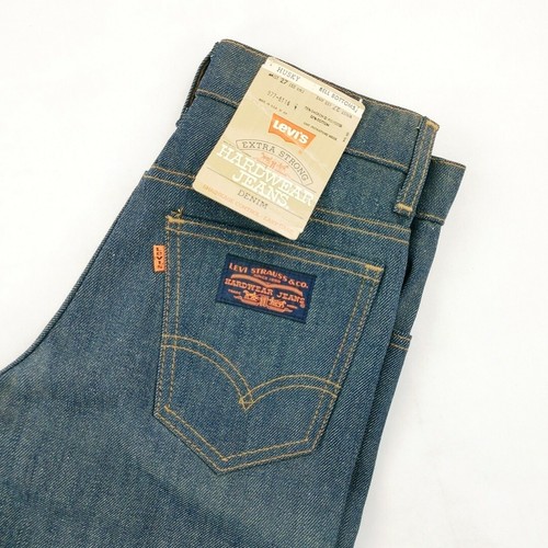 NWT Vintage 70s LEVIS Husky BELL BOTTOMS HARDWEAR DENIM JEANS Boys 26x23 - Picture 5 of 11