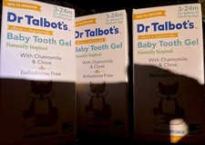 Dr.Talbot s Baby Tooth Gel With Chamomile Clove .53 Oz Each lot Of 3