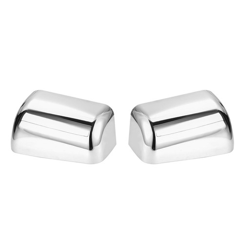 Chrome Mirror Covers/Towing Caps For 2008-2016 Ford F250 F350 F450 F550 - 2-Piece Set
