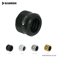 Barrow G1/4" to 16mm Compression Fitting For Rigid Hard Tubing Black White Gold