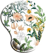 Ergonomic Mouse Pad with Wrist Support, Cute Mouse Pads with Non-Slip PU Base fo