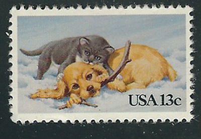 Scott # 202513 Cent.. .Cat & Puppy 10 Stamps | eBay