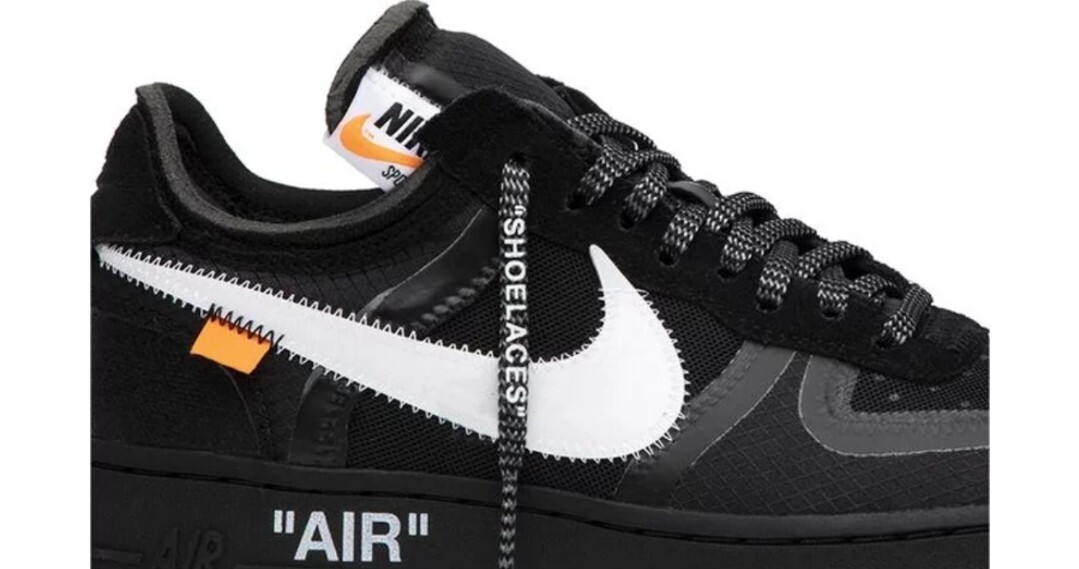 OFF WHITE X NIKE Nike Air Force 1 Low x OFF WHITE nere 2018 AO4606 001 taglia 8 5