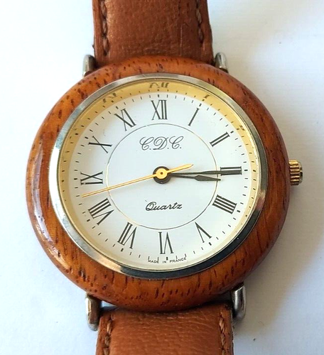 Montre Femme CDC - Boîtier Acier & Bakélite 32mm - Mouvement Quartz - Occasion Bon état