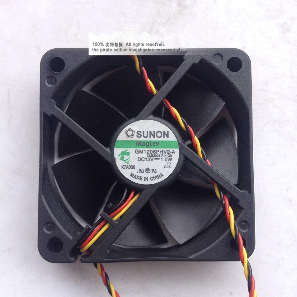 PHILIPS 60PL9200D/37 FAN GM1206PHV2-A 60x60x15mm 12V 1W 3Wire Silent Cooling Fan - Image 2 of 4