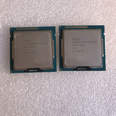 Lot of 2 Intel SR0PJ Xeon E3-1225 V2 3.2GHz Socket LGA 1155 CPU