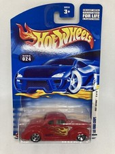 2000 Hot Wheels First Editions 12/42  40 Ford Coupe 24 Red Flames