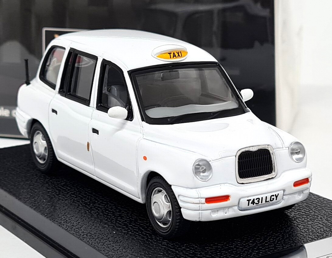 流行に 1/43 Vitesse - Model Diecast White 1998 Cab Taxi London TX1 ビテス