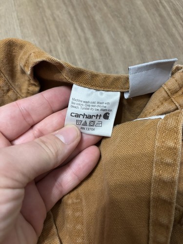 Carhartt Khaki Tan Overalls Youth Kids Size 7 - Picture 12 of 13