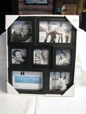 NEW TIMELESS FRAMES Black Collage 12" x 14" Frame 7 Picture Openings