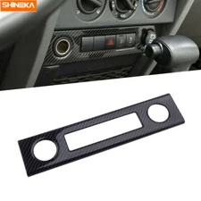 Cigarette Lighter panel cover trim For Jeep Wrangler JK 2007-2010 Carbon Fiber