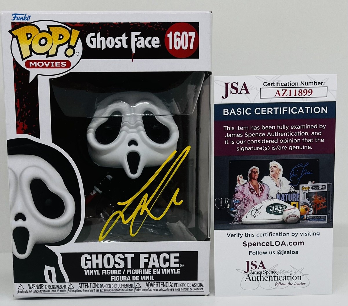 LIANA LIBERATO SIGNED GHOSTFACE POP FUNKO FIGURE SCREAM VI QUINN