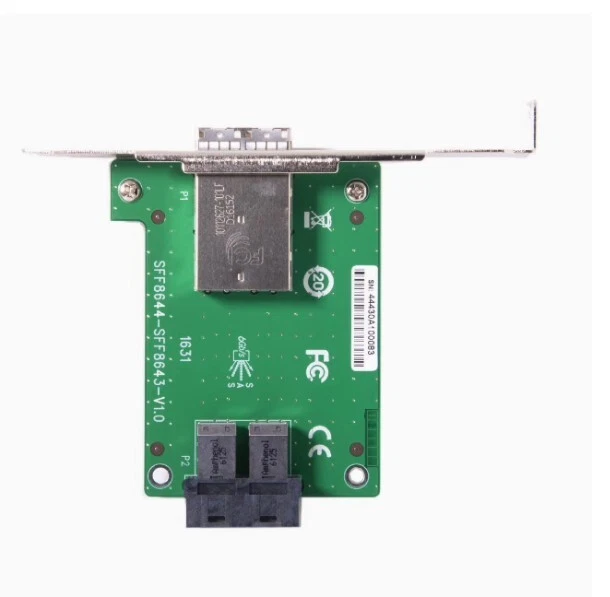 SAS HD Bracket with SFF-8644 to int. SFF-8643 - Image 3 of 3
