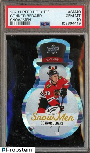 2023 Upper Deck Hockey Ice Snow Men #SM40 Connor Bedard RC Rookie PSA 10