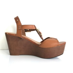 dark brown wedge heels
