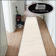 Moderne Läufer creme Teppich