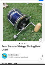 PENN SENATOR PENN SENATOR 9/0 Made in USA PAT 'D