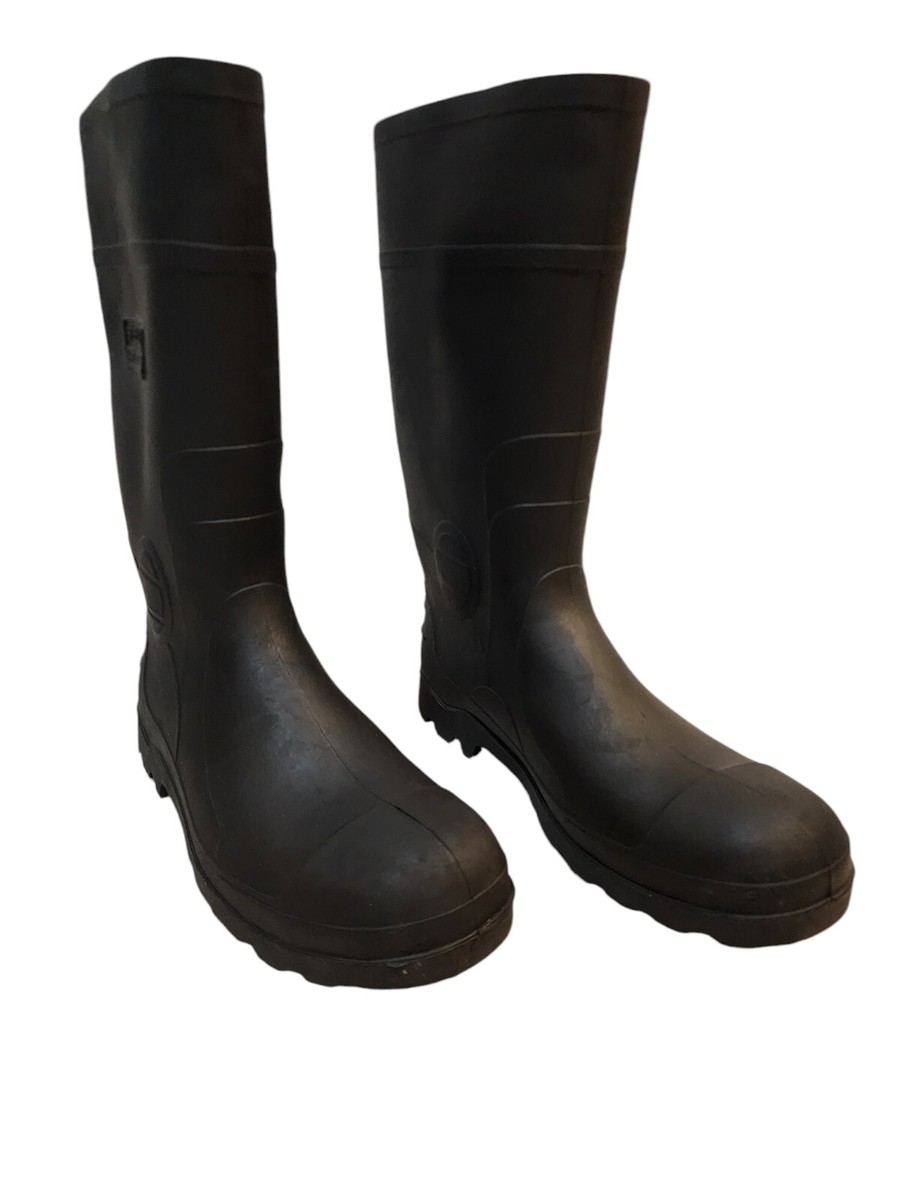 Slip Resistant Steel Toe Rubber Boots At Walmart Rubber Work Boots
