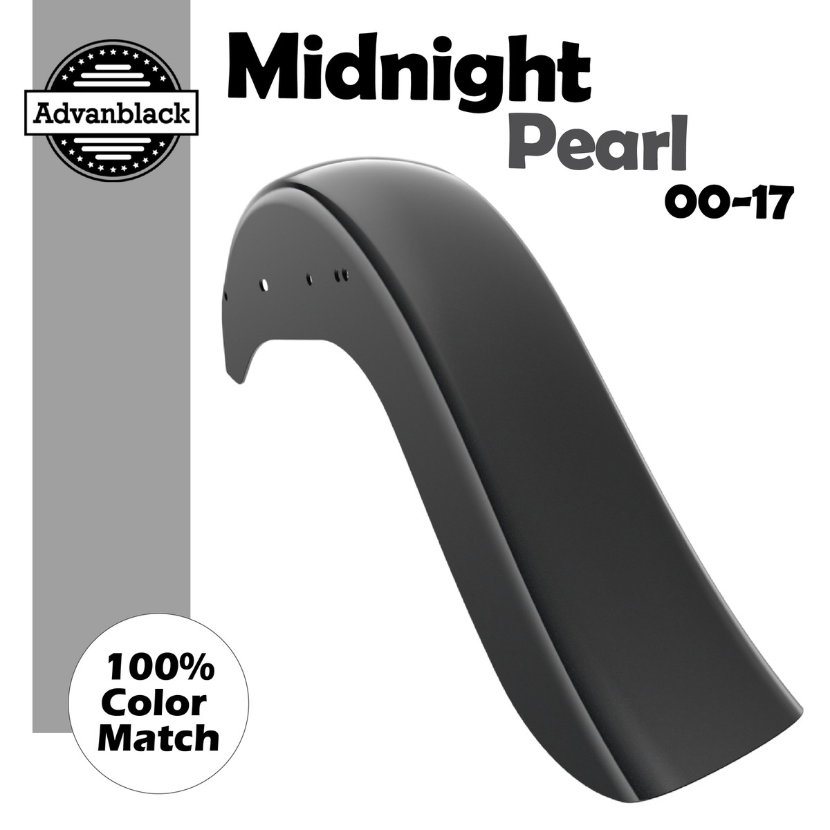 Cholo Vicla Chicano Style Rear Fender MIDNIGHT PEARL For Harley