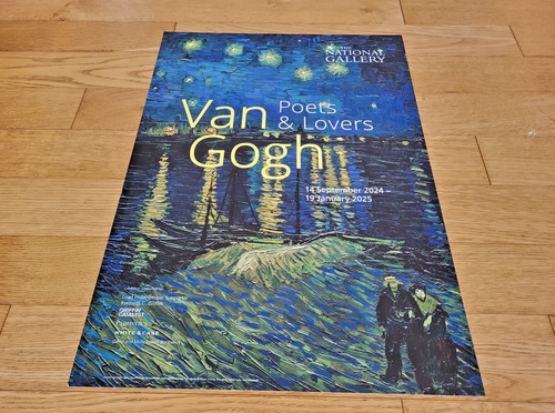 VINCENT VAN GOGH - ORIGINAL EXHIBITION POSTER - NATIONAL GALLERY LONDON - 2024 - Picture 6 of 8