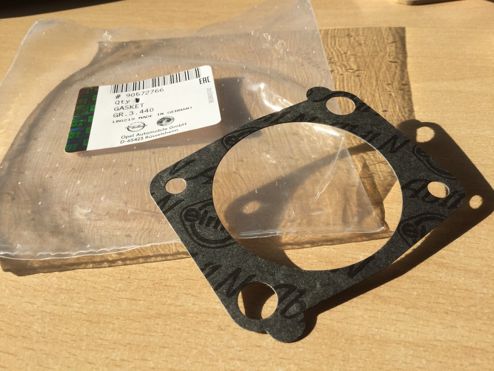 Genuine Vauxhall Throttle Body to Induction Manifold Gasket 