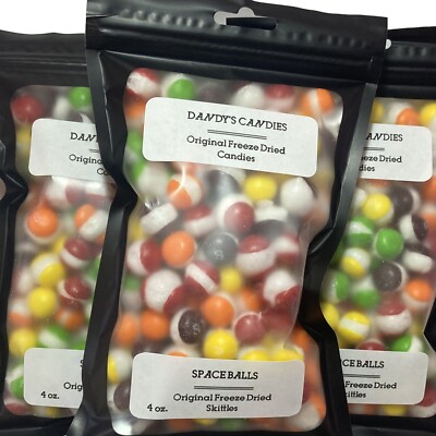 SPACE BALLS - Freeze Dried Skittles - 4 oz.