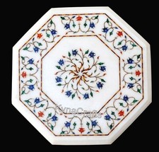 Tavolino da caffè in marmo bianco modello antico intarsiato letto da lavoro tavolino per casa