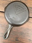 Wagner Ware Cast Iron #3 Pie Logo Skillet
