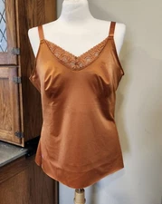 Ruby Ribbon Diva Lace Cami Sz 46 Terracotta Level 5 Maximum Support Shaping Tank