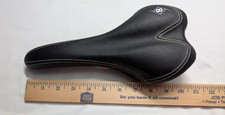 Origin8 Uno S Bicycle Saddle - Black Road Bike Seat - Comfortable